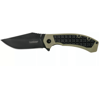 Kershaw Faultline KS.8760 fällkniv grönt gummiövergjutet nylon/glasfiberhandtag 10,2cm