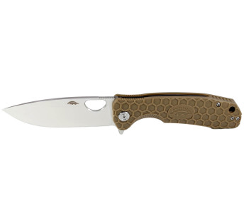 Honey Badger F lipper D2 Stor fällkniv 01HO029 nylon/glasfiberhandtag brun 11,7cm