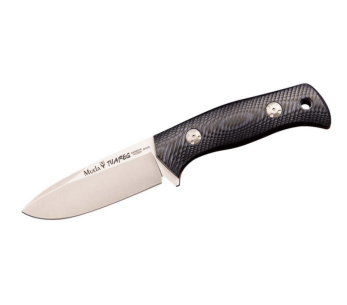 Faca Muela Tuareg 10M 9335 Lâmina de 10 cm Cabo de juta em micarta azul e preta