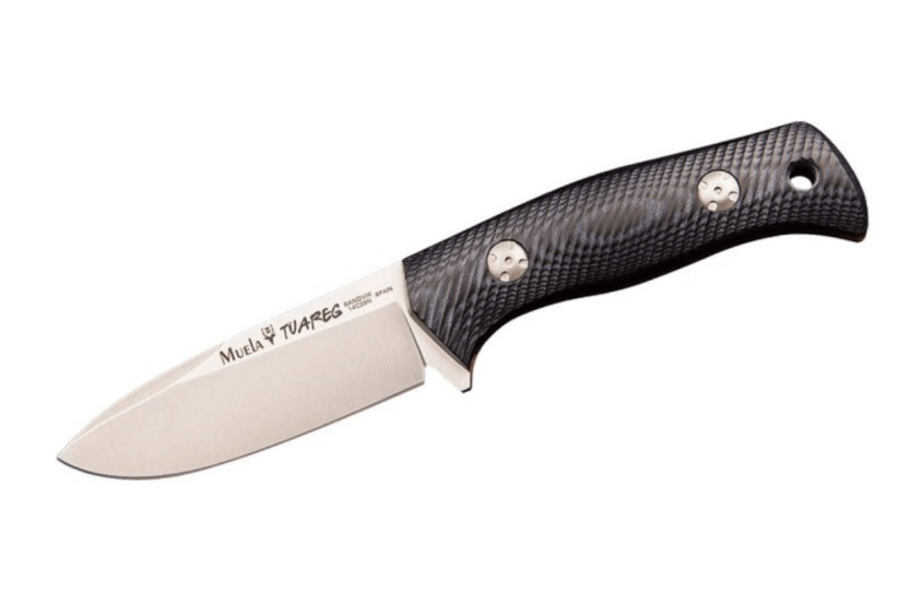 Muela Tuareg 10M 9335 knife 10cm blade blue and black micarta jute handle