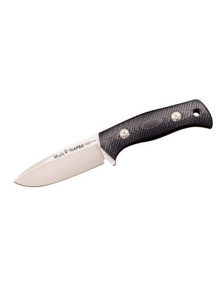 Muela Tuareg 10M 9335 knife 10cm blade blue and black micarta jute handle