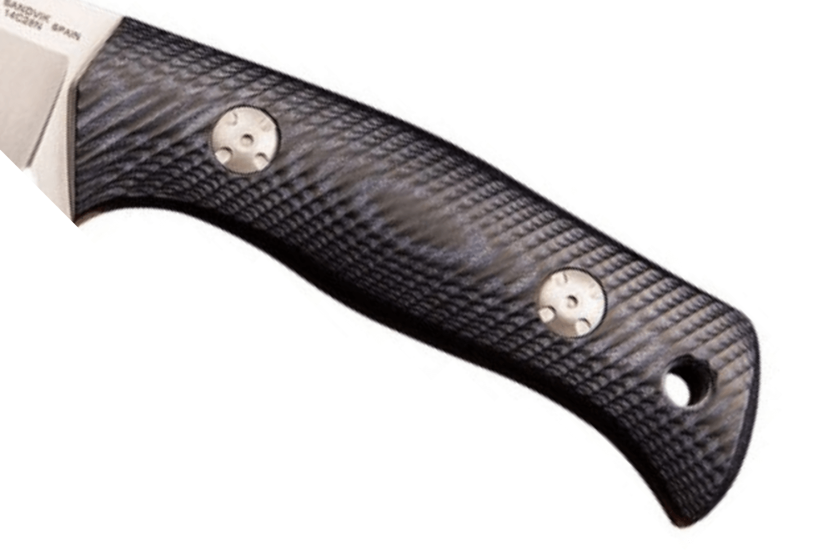 Muela Tuareg 10M 9335 knife 10cm blade blue and black micarta jute handle