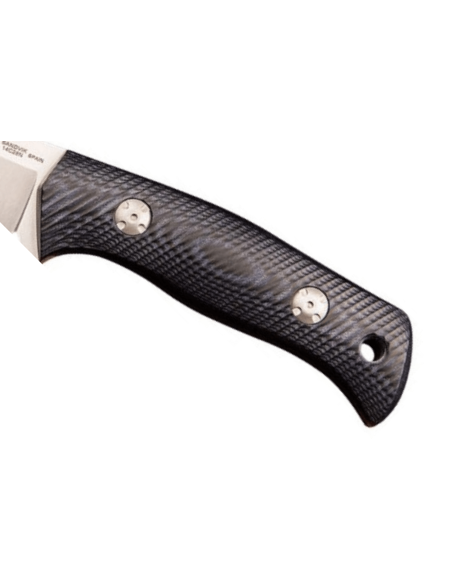 Muela Tuareg 10M 9335 kniv 10 cm blad blå og sort micarta jutehåndtag
