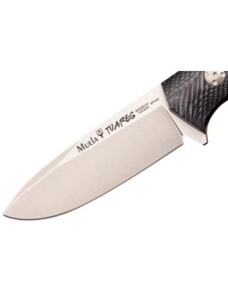 Muela Tuareg 10M 9335 knife 10cm blade blue and black micarta jute handle