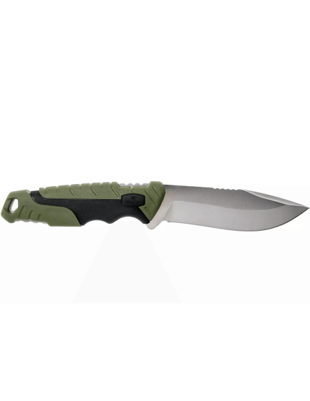 Faca Buck 656 Pursuit Large 0656GRS Lâmina de 11,4 cm cabo verde em nylon/fibra de vidro + bainha em poliéster