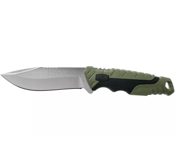 Faca Buck 656 Pursuit Large 0656GRS Lâmina de 11,4 cm cabo verde em nylon/fibra de vidro + bainha em poliéster