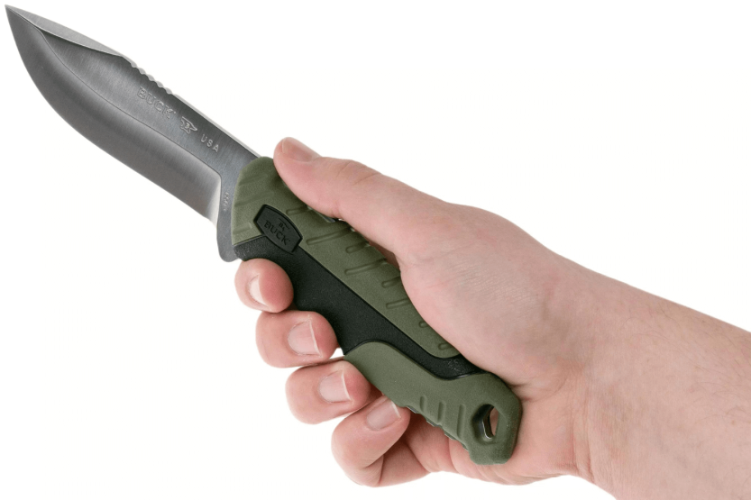Messer Buck 656 Pursuit Large 0656GRS Klinge 11,4cm Griff Nylon/Glasfaser grün + Polyesteretui