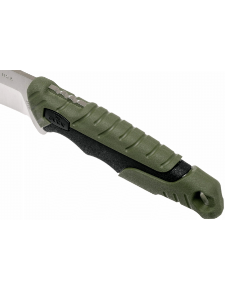 Buck Knife 656 Pursuit Large 0656GRS 11,4 cm blad grønt nylon/glassfiberhåndtak + polyesterslire