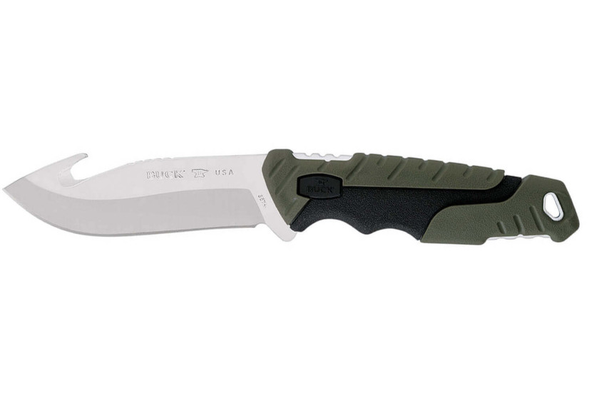 Buck Knife 657 Pursuit Large Guthook 0657GRG 11,4cm terä vihreä nylon/lasikuitukahva + polyesterituppi