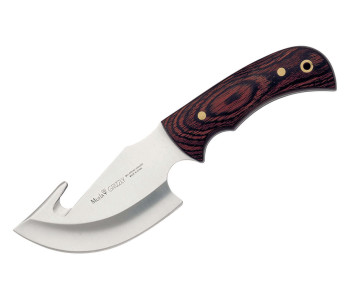 Faca Muela Grizzly 9204 com 12 cm de lâmina e cabo dark stamina + bainha em pele