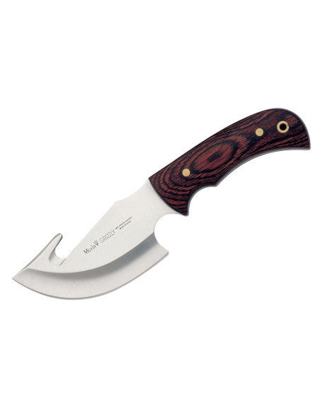 Muela Grizzly 9204 coltello lama 12cm manico scuro stamina + fodero in pelle