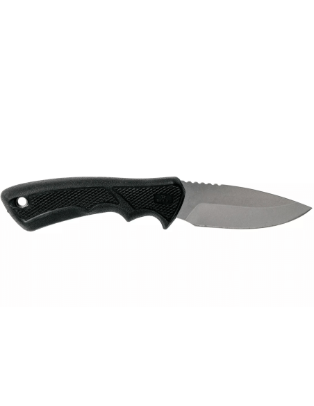 Faca Buck 684 Bucklite Max II Small 0684BKS lâmina 8,3cm cabo de borracha preta + bainha de poliéster