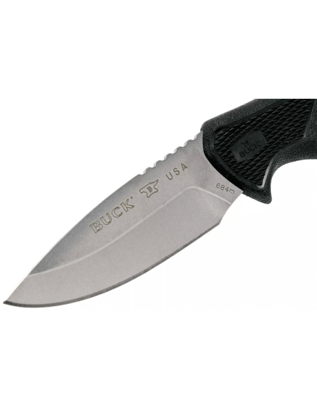 Buck veitsi 684 Bucklite Max II Small 0684BKS terä 8,3cm musta kumikahva + polyesterituppi
