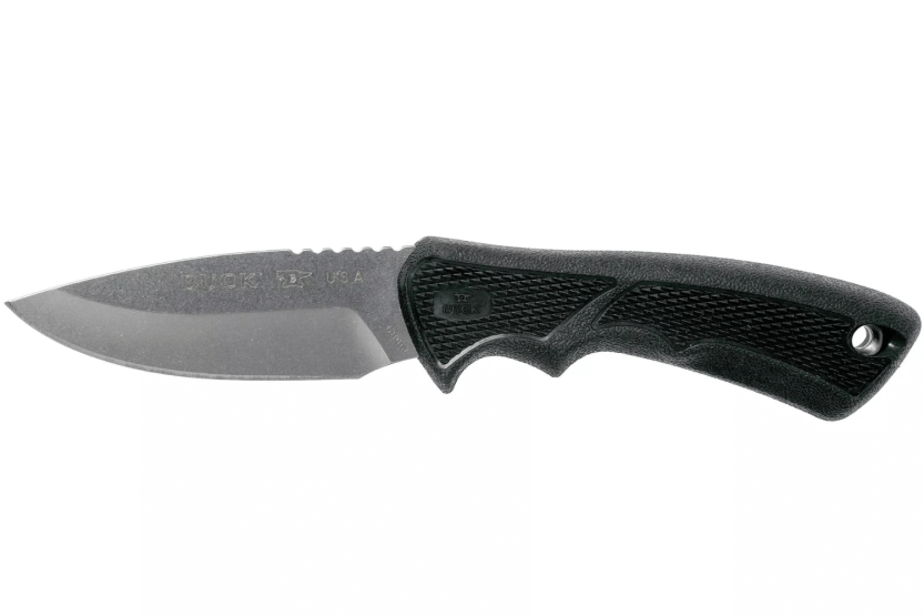 Buck knife 684 Bucklite Max II Small 0684BKS blade 8,3cm black rubber handle + polyester sheath
