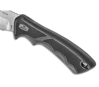Buck kniv 684 Bucklite Max II Large 0685BKS 10,2 cm blad svart gummihåndtak + polyesterslire 2