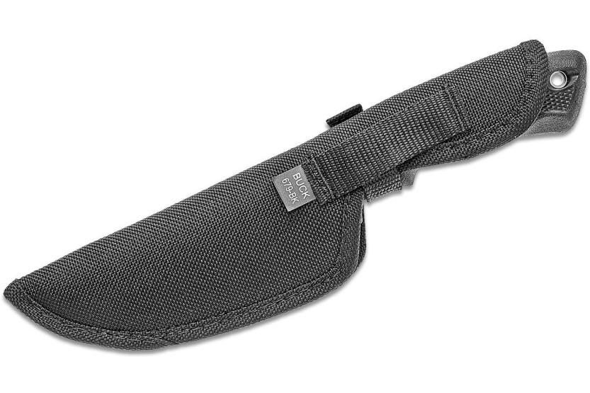 Buck kniv 684 Bucklite Max II Large 0685BKS 10,2 cm blad svart gummihandtag + polyesterslida
