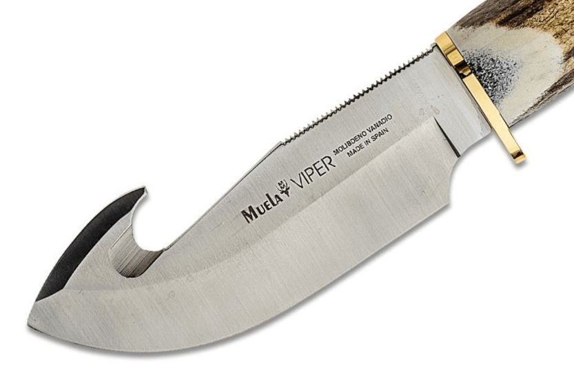 Messer Muela Viper 9215 Klinge 11cm Hirschgeweihgriff + Lederetui
