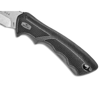 Cuchillo Buck 685 Bucklite Max II Large Guthook 0685BKG Hoja 10.2cm mango de goma negro + funda de poliester 2