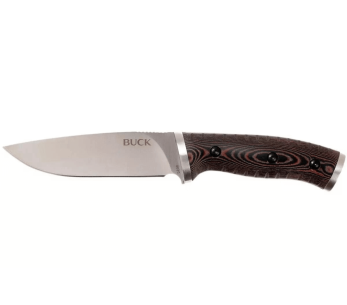 Multifunktionsmesser Buck 863 Selkirk 0863BRS Klinge 11,7cm Griff Micarta braun mit Feueranzünder und Nylonholster