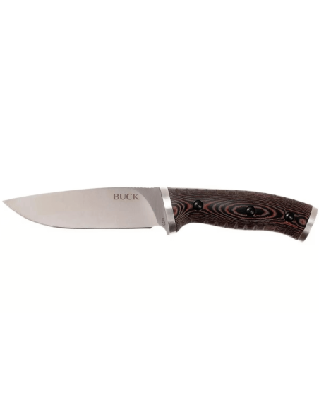 Buck multifunktionskniv 863 Selkirk 0863BRS 11,7cm blad brunt micarta handtag med eldstartare och nylonslida