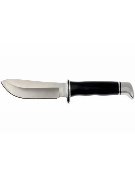 Buck Knife 103 Skinner 0103BKS 10,2cm blad svart/aluminium fenolhartshandtag med läderslida