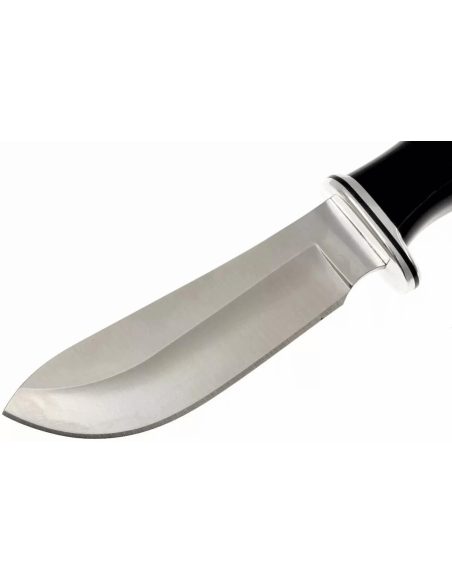 Buck Knife 103 Skinner 0103BKS 10.2cm blade black/aluminum phenolic resin handle with leather sheath