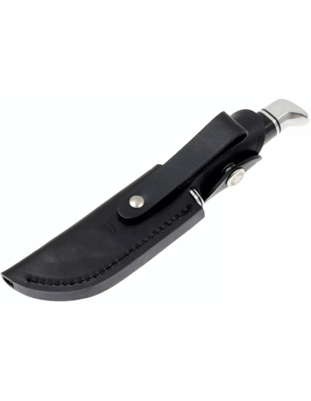 Buck Knife 103 Skinner 0103BKS 10.2cm blade black/aluminum phenolic resin handle with leather sheath