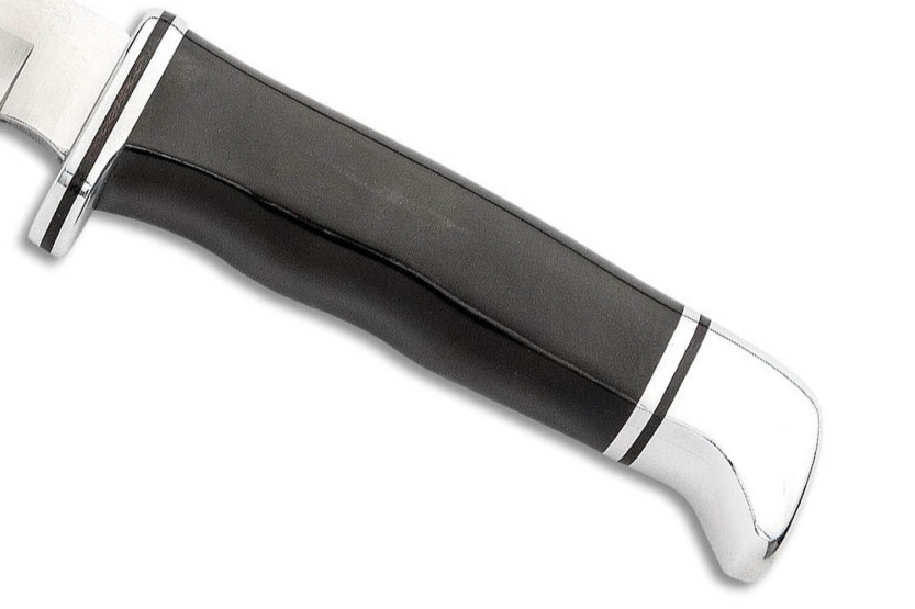 Buck Knife 105 Pathfinder 0105BKS lama da 12,7 cm manico in resina fenolica nero/alluminio + fodero in pelle