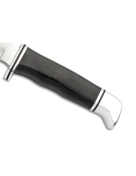 Buck knife 105 Pathfinder 0105BKS blade 12,7cm black/alu phenolic resin handle + leather sheath