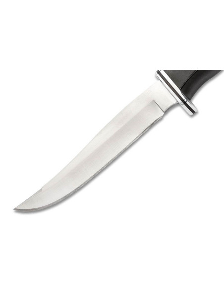 Buck kniv 105 Pathfinder 0105BKS klinge 12,7cm sort/alu phenolharpiks håndtag + læderskede