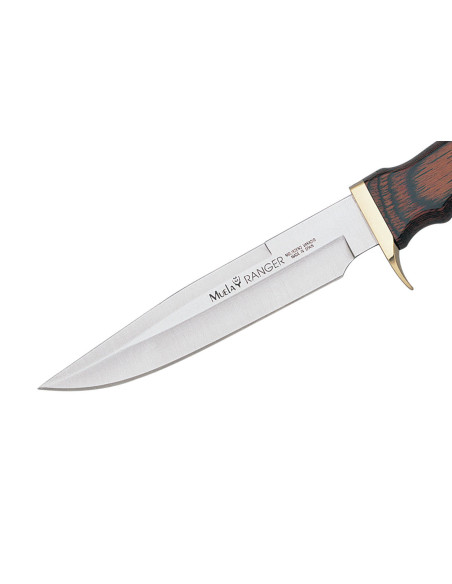 Muela Messer Ranger 14-R 9227 Klinge 14cm Staminaholzgriff mit Messingknauf + Lederetui
