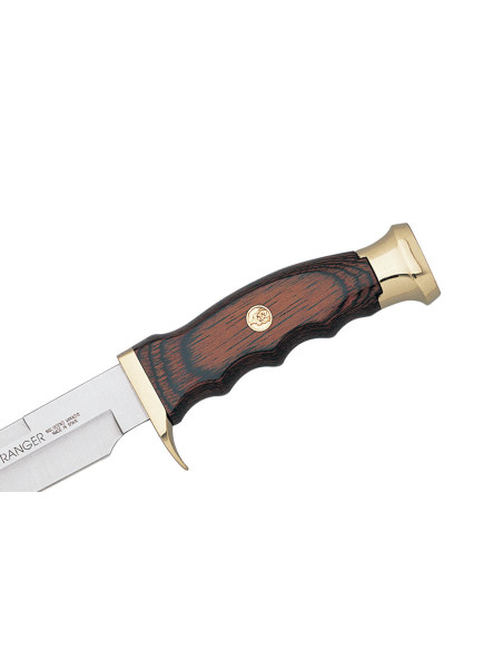 Muela Ranger 14-R 9227 coltello 14cm lama stamina manico con pomo in ottone + fodero in pelle