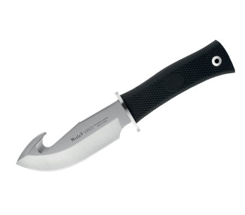 Muela Viper 11-S 9288 kniv 11 cm blad svart gummihåndtak + skinnslire
