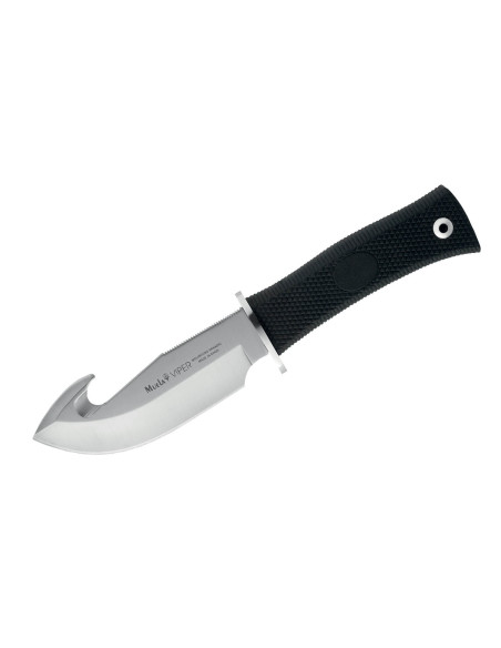 Cuchillo Muela Viper 11-S 9288 hoja 11cm mango goma negro + funda cuero