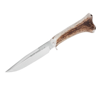 Faca Muela Ranger 9251 Lâmina de 14 cm com cabo em chifre de veado e cabo em epois + bainha em pele