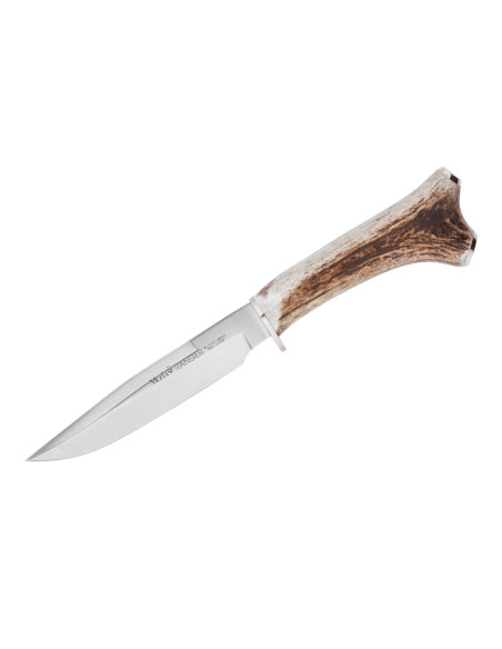 Messer Muela Ranger 9251 Klinge 14cm Hirschgeweihgriff mit Epois-Abgang + Lederetui