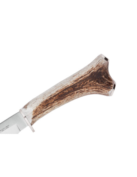 Messer Muela Ranger 9251 Klinge 14cm Hirschgeweihgriff mit Epois-Abgang + Lederetui