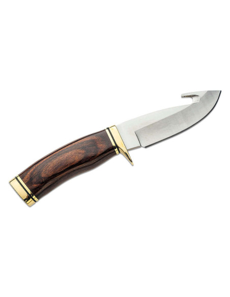 Messer Buck 191 Zipper 0191BRG Guthookklinge 10,5cm Walnussholzgriff + Lederetui