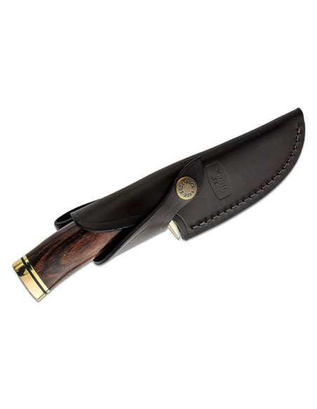 Buck Knife 191 Zipper 0191BRG guthook blade 10,5cm walnut handle + leather sheath