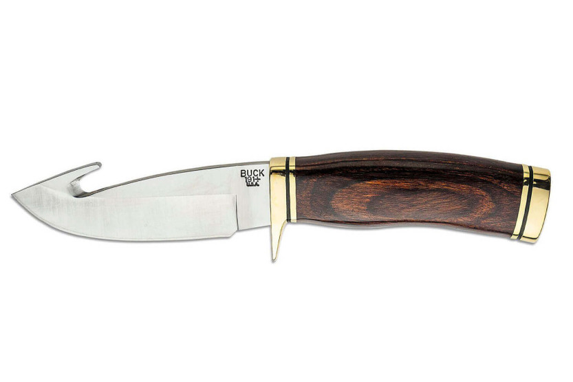 Buck Knife 191 Zipper 0191BRG guthookblad 10,5cm valnötshandtag + läderslida