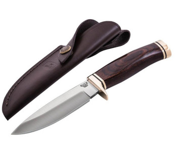 Buck Knife 192 Vanguard 0192BRS 10.8cm terä pähkinäkahva + nahkatuppi 2