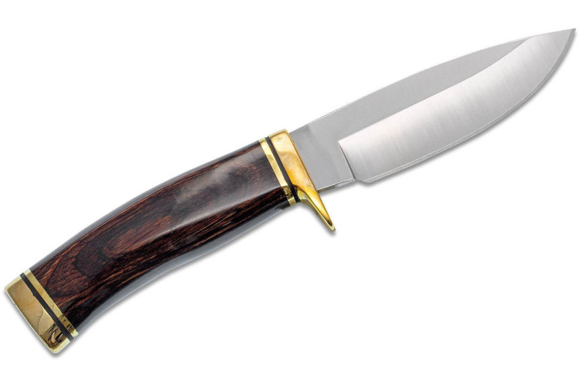 Buck Knife 192 Vanguard 0192BRS Lâmina de 10,8 cm cabo em nogueira + bainha em pele