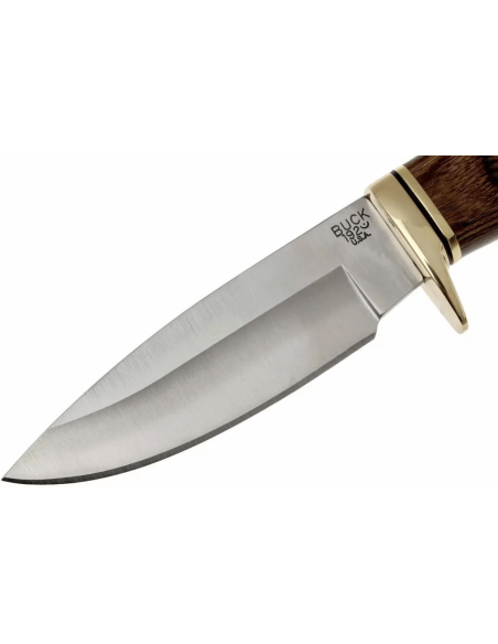 Buck Knife 192 Vanguard 0192BRS Lâmina de 10,8 cm cabo em nogueira + bainha em pele