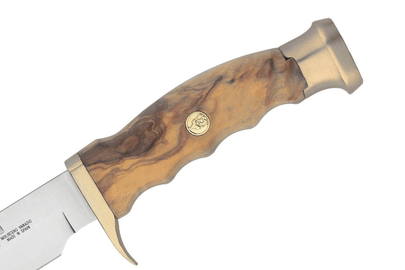 Muela Ranger 9270 knife 14.5cm stainless steel blade olive wood handle + leather sheath