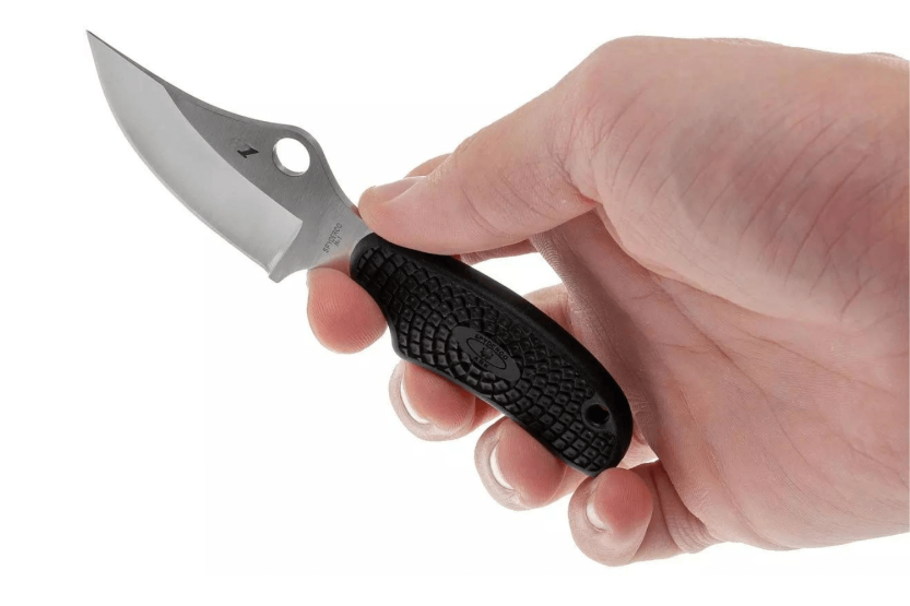 Spyderco ARK FB35PBK mes 5,5cm lemmet zwart handvat + polymeer etui met ketting