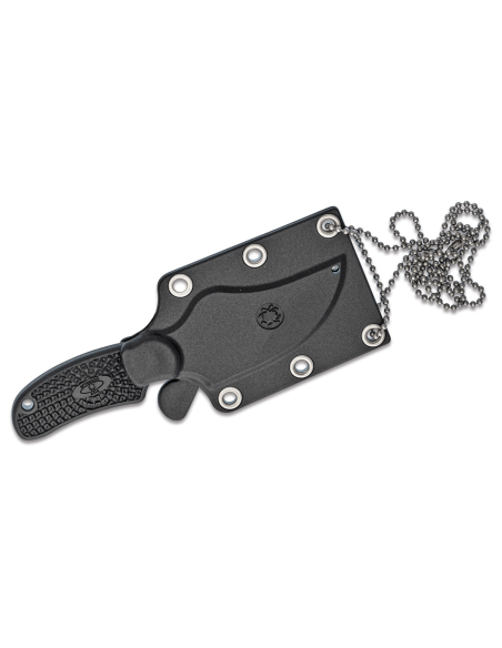 Spyderco ARK FB35PBK coltello lama 5,5 cm manico nero + custodia in polimero con catena