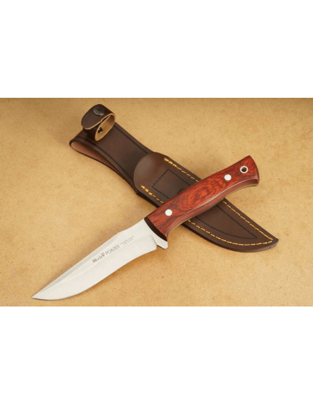 Cuchillo Muela Pointer 9330 12cm hoja acero inoxidable mango stamina + funda cuero