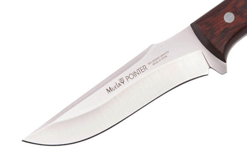 Muela Pointer 9330 kniv 12 cm blad i rustfrit stål stamina håndtag + læderskede