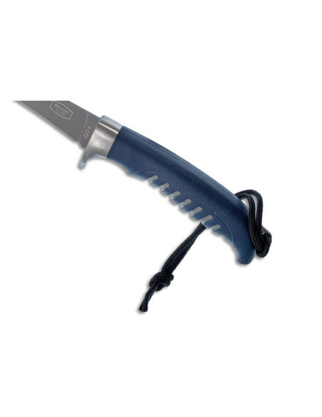 Buck 223 Silver Creek 0223BLS Cuchillo filetero hoja 16cm mango polipropileno/goma + funda