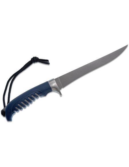 Faca para filetar Buck 225 Silver Creek 0225BLS Lâmina de 24,4 cm cabo em polipropileno/borracha + bainha